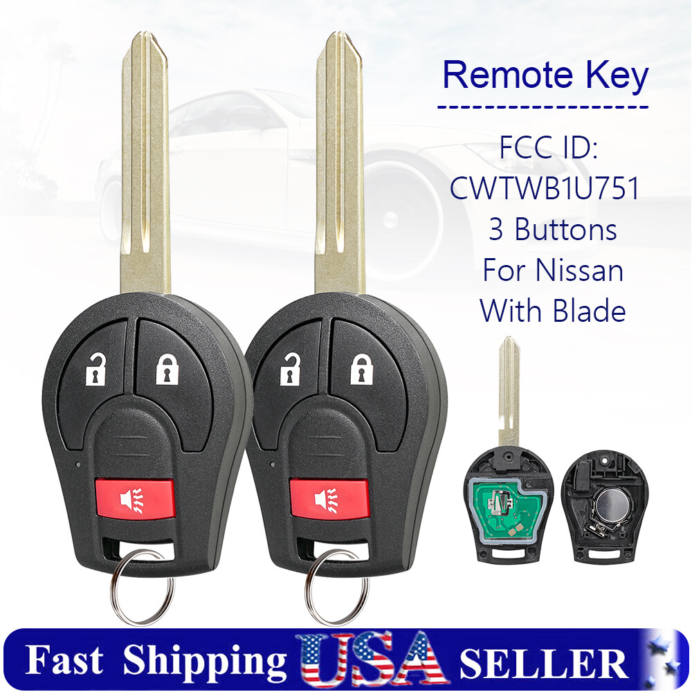 Extra-Partss Remote Key Fob For Nissan Versa 2008 2009 2010 2011 2012 2013 2014 2015
