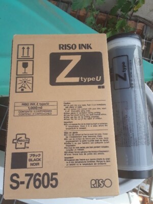 Genuine New Riso Ink Z type U S-7605, 2 cartridges