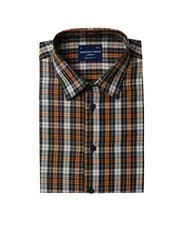 Men's Check Short Sleeve Collar Shirts Formal Classy Shirts Button up - (2282)