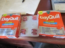 3-Vicks DayQuil Severe Cold & Flu - Non-Drowsy - 24 Liquicaps - Exp 10/2025