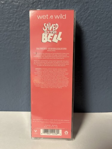 Wet N Wild Saved By The Bell Bayside Cheerleading Mascara Limited Edition SEALED - Picture 3 of 4