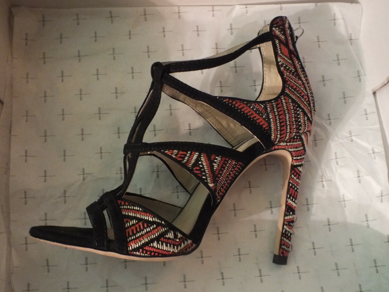 ZARA BASIC Heels, Multicolor Back Zipper Open Toe… - image 6
