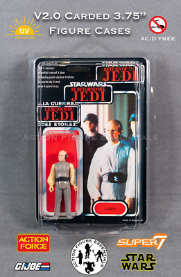 Action Figure Protector Case 9x6 Carded Display UV Clear Case x2 Pack Star Wars