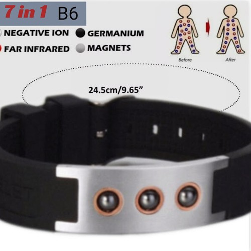 Silicone Sport Power Energy Bracelets-7 Energy Elements in 1 - Picture 10 of 26