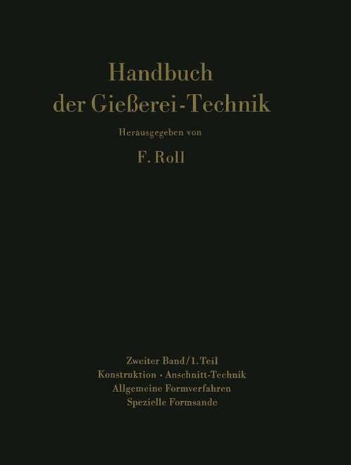 Handbuch Der Gießerei-technik | Franz Roll | Taschenbuch | Paperback |
