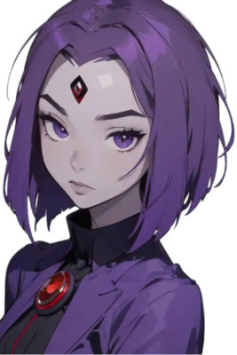 Raven Teen Titans Waifu Weatherproof Anime Sticker 6