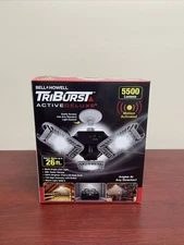 TriBurst Active Deluxe Motion Activated Lighting Bell + Howell 5500 Lumens NIB