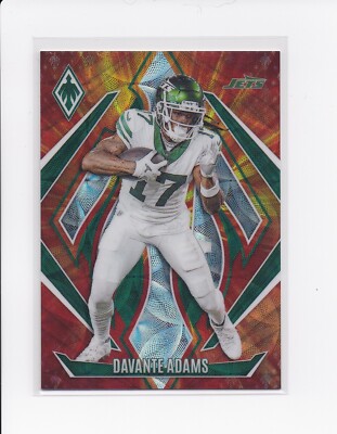2024 Panini Phoenix Football Davante Adams #36 Fireburst 148/350 New York Jets