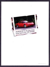 1993 Mazda RX-7 Coupe photo "Never Driven" vintage promo print ad