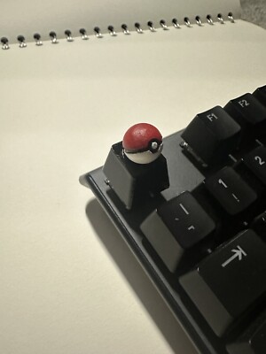Artisan Pokémon PokeBall Logo Keycap für MX Switches | 3D Printed ESC Key
