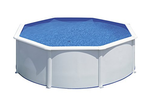 PISCINA TONDA GRE FIDJI KIT 350 ECO ø 350x120h pompa a sabbia skimmer e scaletta