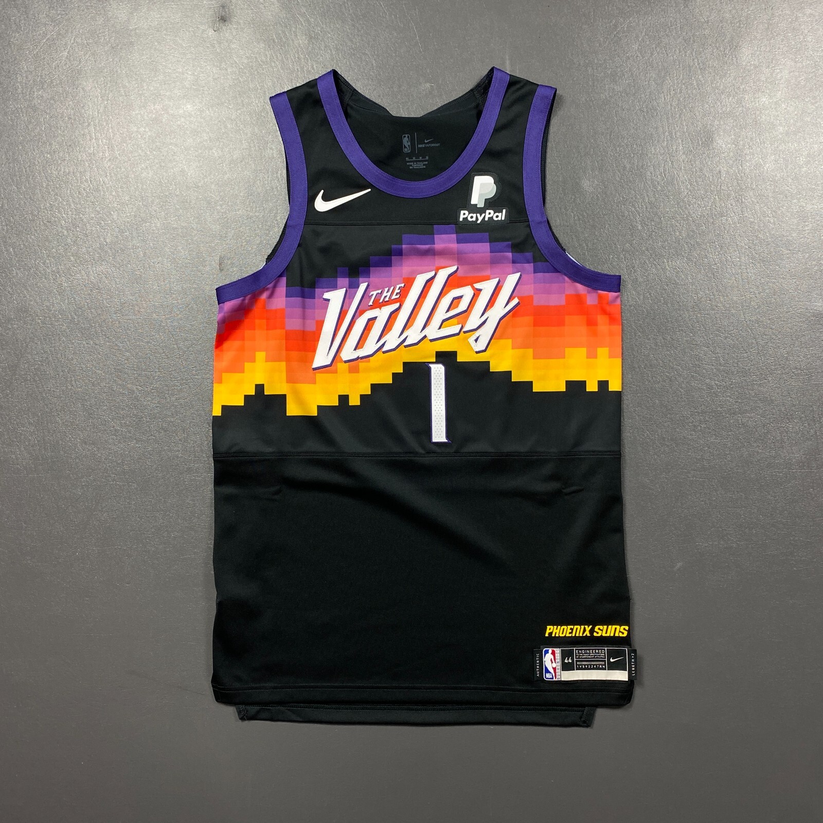 100% Authentic Devin Booker Nike Suns City Edition The Valley Jersey Size 44 M