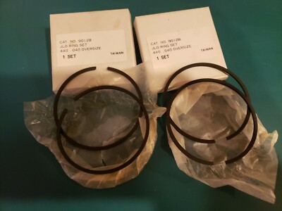 JLO LR 440 R650 Snowmobile Piston Rings .040 9012B Vtg Ski Wizz Chaparral LR440