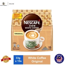 1 X Nescafe White Coffee Original (15 Sticks x 33g) + FREE SHIPPING