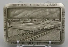 JOHN DEERE ‘JDCW’ Hydraulics Division Belt Buckle 1986