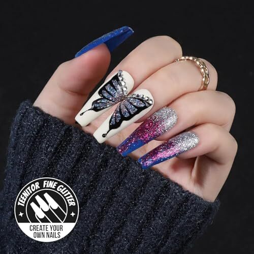 Feiner Glitzer zum Basteln Set, 24 Gläser Haar Glitzer für Gesicht und Körper Glitzer, - Bild 6 von 7