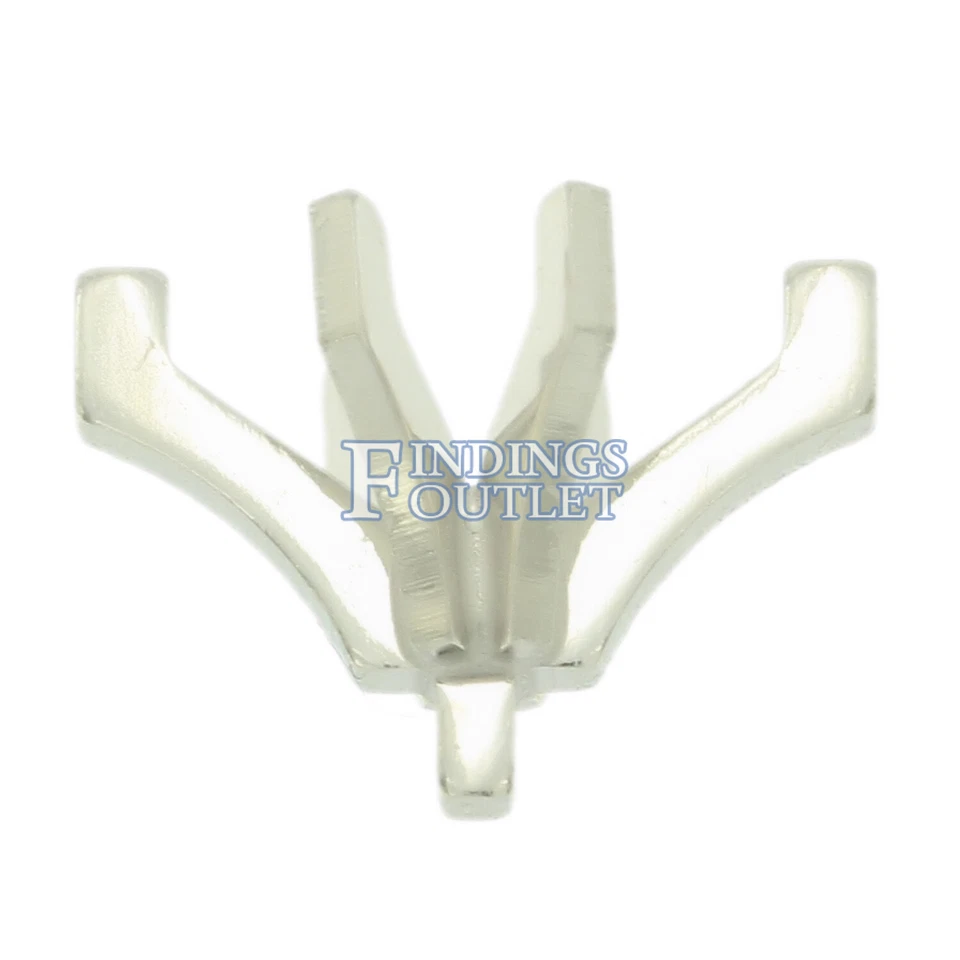 Ajuste de cabeza de clavija de 6 clavijas platino marquesa estilo estándar para piedra central EE. UU. Foto 3 de 4