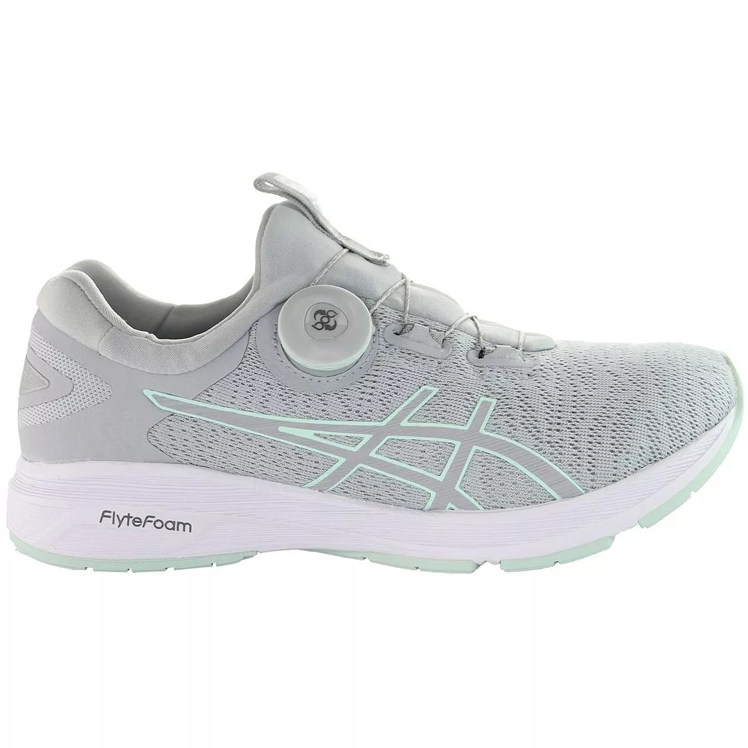 Asics Dynamis Grey Mint BOA Disc Womens Running Trainers T7D6N 9696