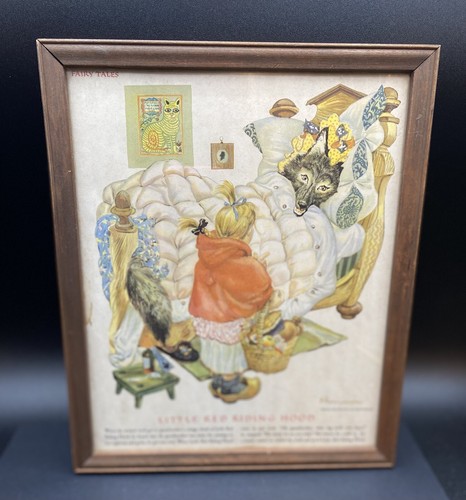 1947 Rojankovsky Märchen John Morrell Illus. Print Rotkäppchen