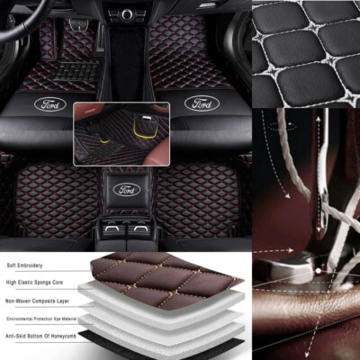 Custom For Ford Car Floor Mats Cargo liners Luxury Waterproof Carpets 1999-2025