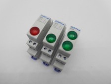 CHINT ND9 SINGLE POLE MODULAR INDICATOR LAMP DIN RAIL MOUNTED GREEN RED 230 VOLT