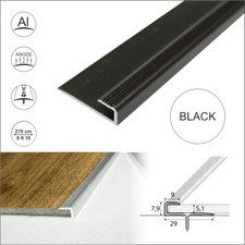 2.7m  CLICK VINYL FLOORING EDGE PROFILE TRIM THRESHOLD DOOR FLOOR BAR LVT C63