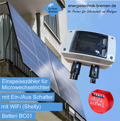 Einspeisezähler Balkonkraftwerk - WiFi - Betteri BC01 - steckerfertig