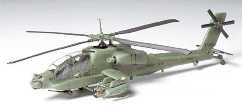 Модель ударного вертолета Tamiya 60707 масштаб 1:72 в комплекте армия США Hughes AH-64 Apache - Изображение 2 из 3