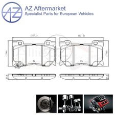 Set pastiglie freno anteriori compatibili con Nissan 370Z Infiniti FX QX70 Q70 G Q50 Q60 AZ