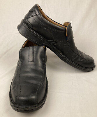 Clarks Collection Loafer Mens Size Black Leather Escalade Step Slip On  14885