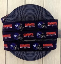 7/8" Giants Grosgrain Ribbon, Football Ribbon, Sport Grosgrain Ribbon