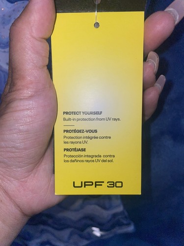 Costume da bagno Under Armour UA ragazza maniche corte UPF30 pezzo unico blu taglia 8 Nuovo con etichette - Foto 5 di 7
