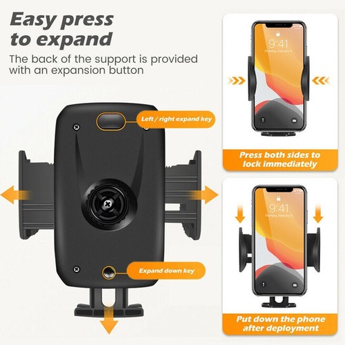 360° Universal Air Vent Mobile Phone Holder In Car Stand Cradle Mount GPS iPhone - Picture 4 of 12