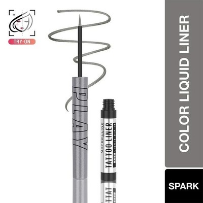 Maybelline New York Tattoo Play Colored Liquid Eyeliner - (2,1 ml) - Spark
