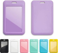 SLIDING ID BADGE HOLDER   CLEAR WINDOW PROTECTOR FOR OFFICE  SCHOOL