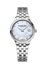 Raymond Weil Toccata Quartz White Dial Diamond Ladies Dress Watch 5985-ST-97081