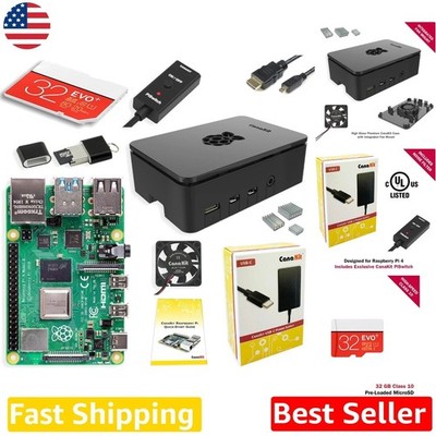 Raspberry Pi 4 Model B 2GB RAM Kit - High-Gloss Case, 32GB Card