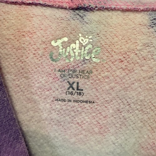 Girls XL Tie Die Justice Hoodie - Picture 4 of 5