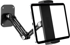 Tablet Wall Mount Holder, Aluminium Extendable Ipad Wall Holder, with 360 Rotati