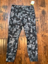 Athleta Gray Lightning Camo 7/8 Tight Leggings, Size M