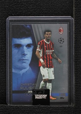 2024-25 Topps Total Football Then & Now Blue 14/50 Christian Pulisic #381 14dq