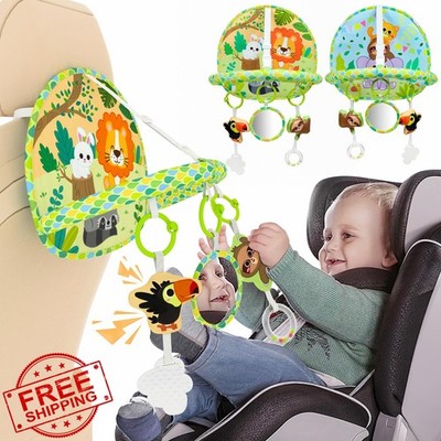 Dr.Rapeti Baby Car Seat Toy for Travel Rear Facing Double Sided Baby Travel A...
