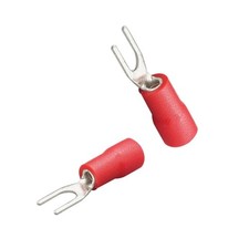 500Pcs Insulated Fork Spade Connectors 22-16 AWG 8 Crimp 500Pcs AWG22-16