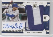 2021 Panini National Treasures Gold 8/49 Edward Olivares #221 Auto 4k8
