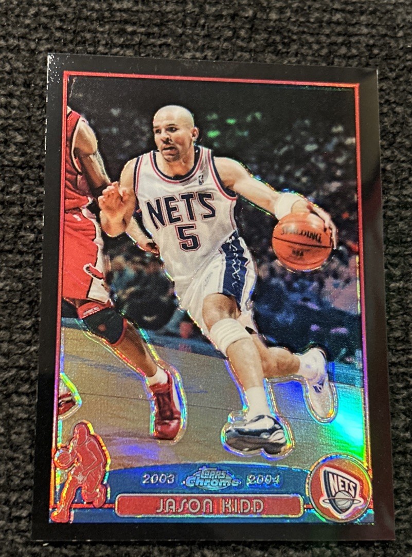 2003-04 Topps Chrome - Jason Kidd #5 Black Refractor 171/500