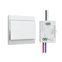 230V Funk Lichtschalter Set - Selbstversorgender Funkschalter Ohne