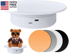 Display 360 Degree Electric Turntable,For Small Product Display, 7.87In Diamet