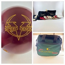 Brunswick Zone Speed Demon Vintage Bowling Ball 15 Lb And Accessories Brunswick Zone Speed Demon Vintage Bowling Ball 15 Lb And Accessories