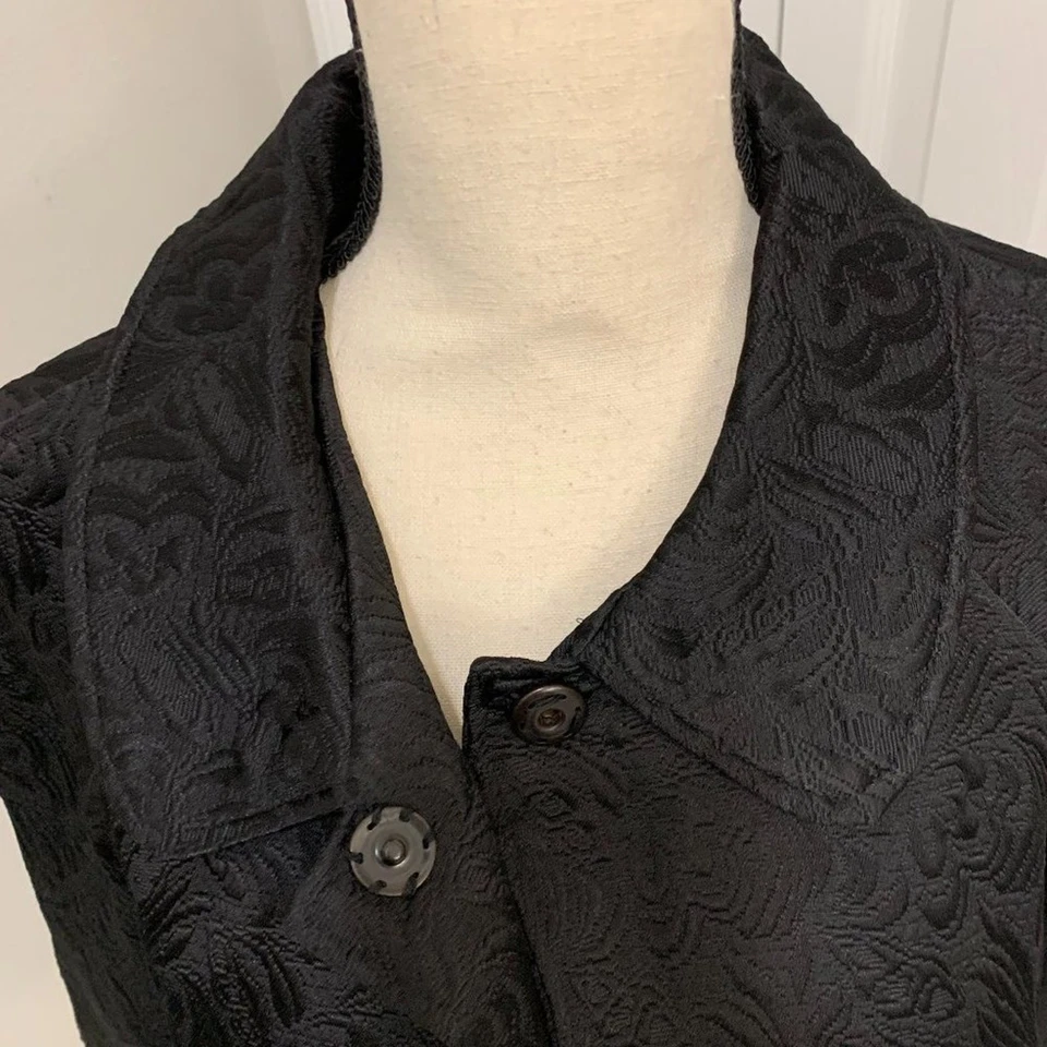 Elementz Chaqueta Brocado Negro - M Foto 4 de 4