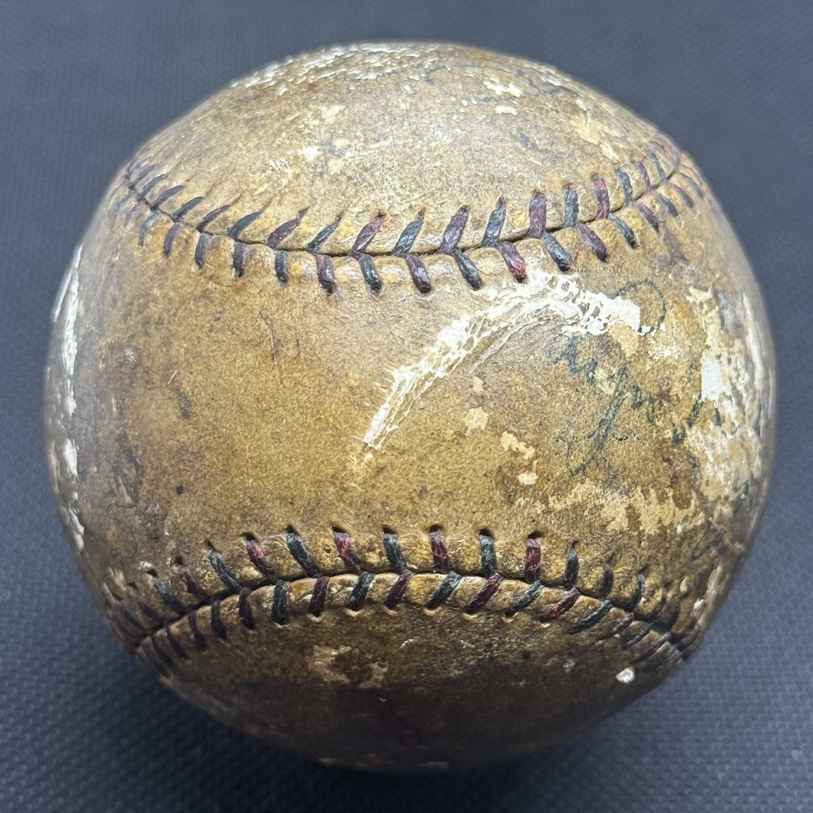 1931 Babe Ruth Lou Gehrig Signed Baseball JSA LOA New York Yankees HOF Lazzeri - image 6